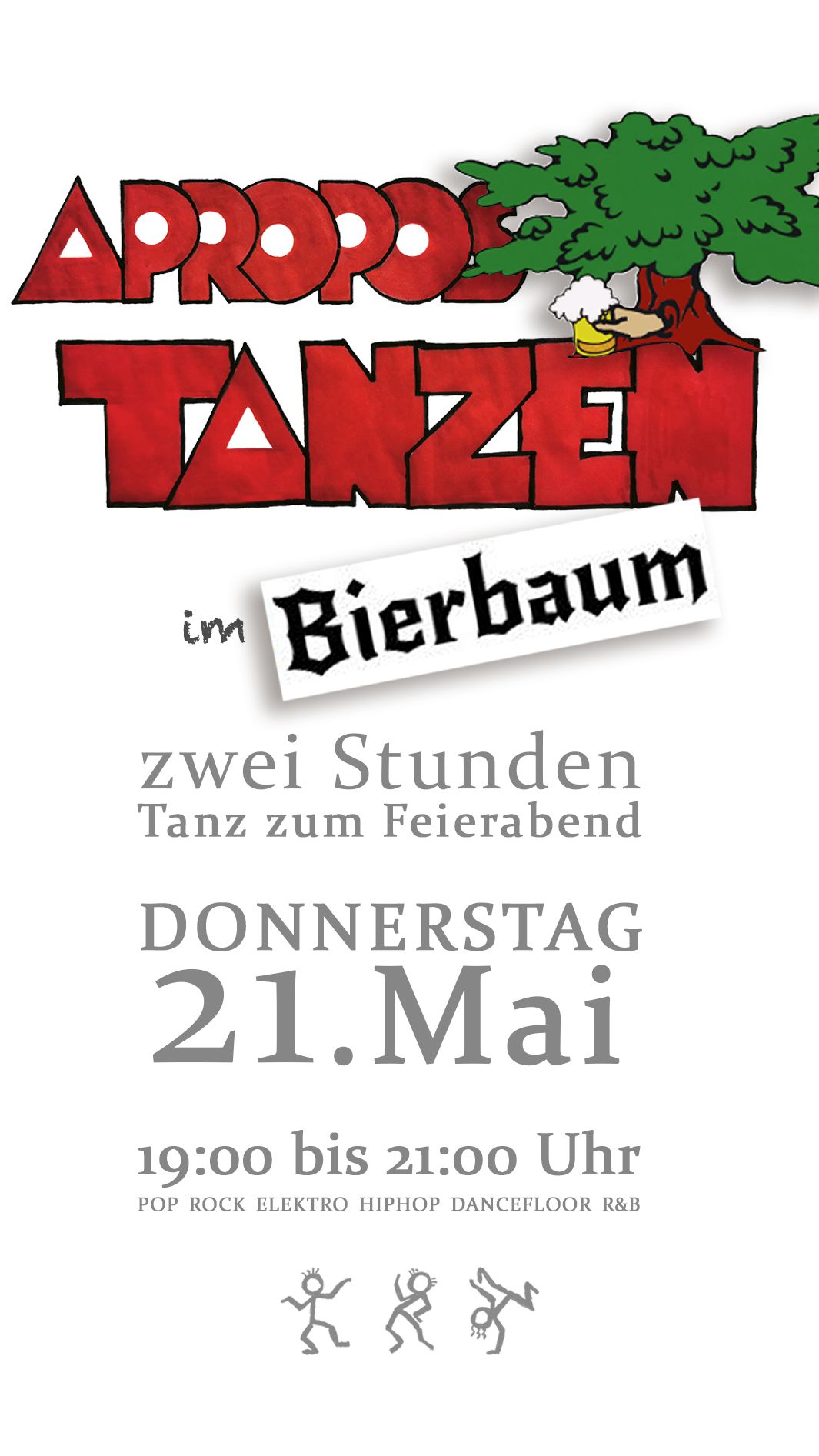 Apropos Tanzen im Bierbaum &ndash; Donnerstag 21. Mai, 19:00 bis 21:00 Uhr